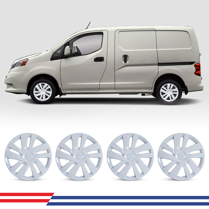WOLFSTORM 15 Inch Hubcaps Wheel Cover Fit for 2013-2021 NISSAN NV200