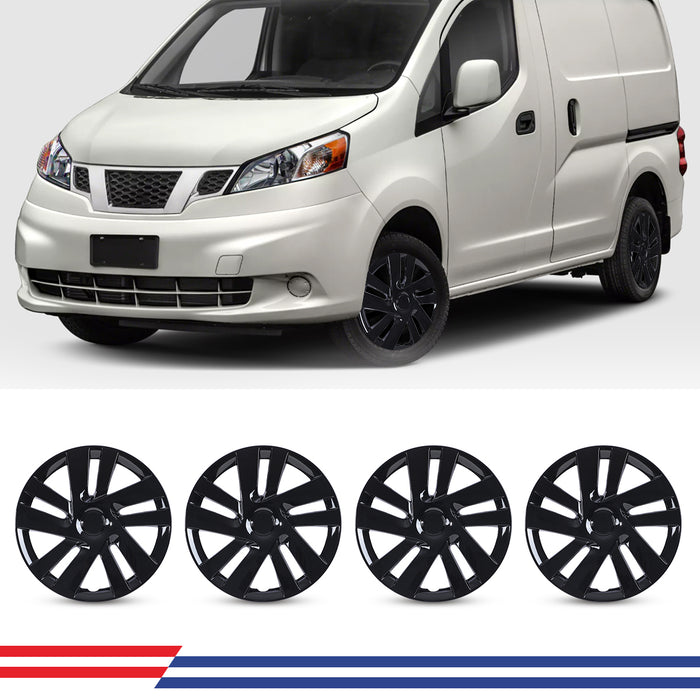 WOLFSTORM 15 Inch Hubcaps Wheel Cover Fit for 2013-2021 NISSAN NV200
