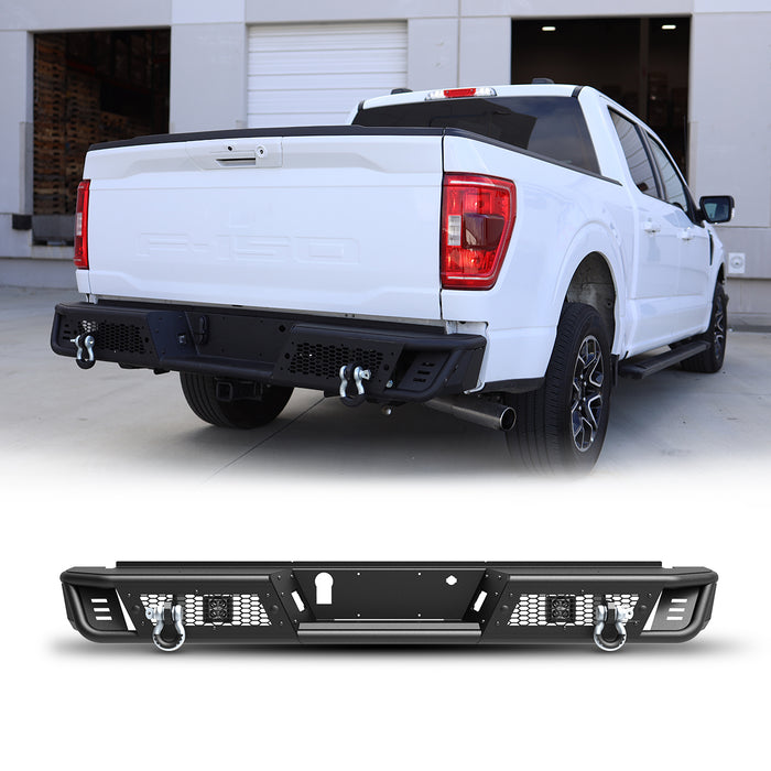 WOLFSTORM Rear Bumper Compatible with 2021-2023 Ford F-150 (Excluding Raptor)