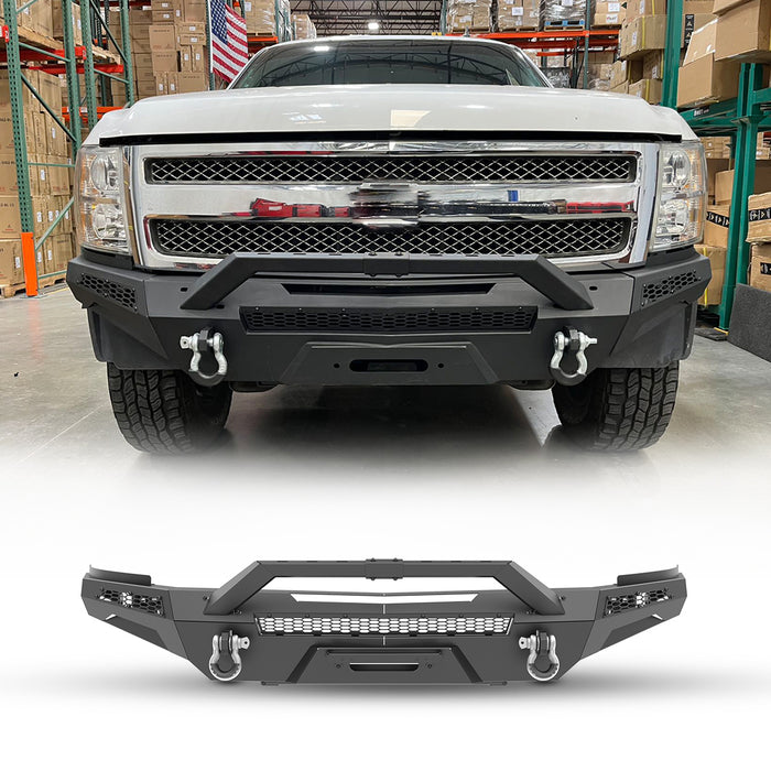 WOLFSTORM Front Bumper for 2007-2013 Chevy Silverado 1500 Multiple combinations are available for selection