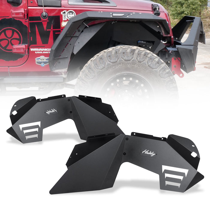 HAWKLEY Inner Splash Guards Fender Liners for Jeep Wrangler 2008-2017 JK/JKU