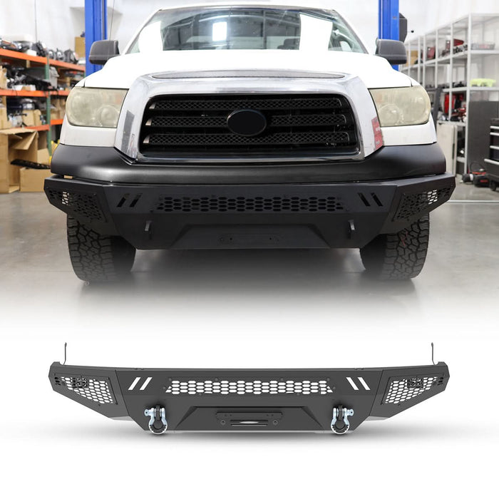 WOLFSTORM Front Bumper / Winch Plate for 2007-2013 Toyota Tundra £¨Main Body£¬Side Wings£¬Winch Plate£©