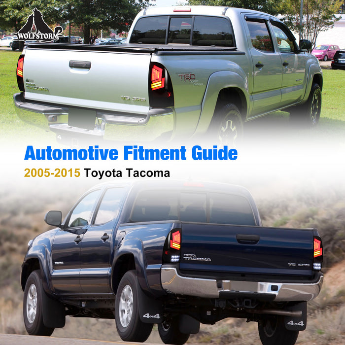 Luz trasera LED WOLFSTORM compatible con Toyota Tacoma 2005-2015.