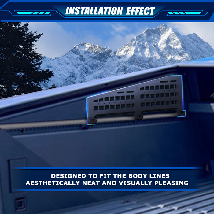 WOLFSTORM Metal Molle Panel Accessories(2 PCS), Compatible with Tesla Cybertruck Accessories, Suitable for Tesla Cybertruck 2024 2025