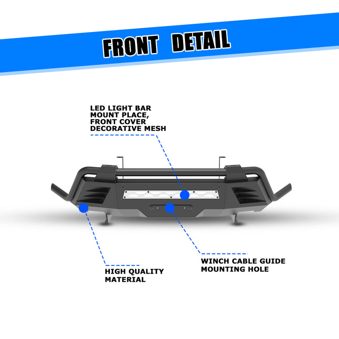WOLFSTORM Front Bumper for 2022-2024 Nissan Frontier