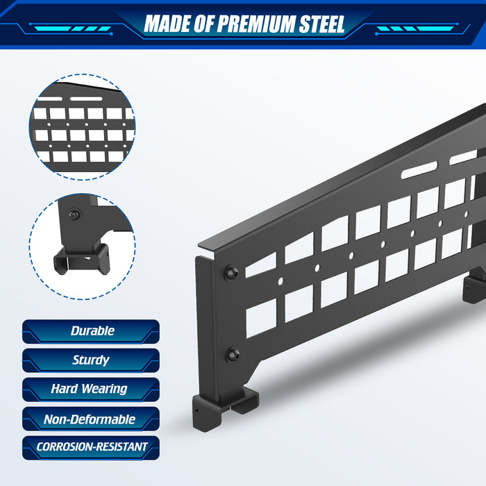 WOLFSTORM Metal Molle Panel Accessories(2 PCS), Compatible with Tesla Cybertruck Accessories, Suitable for Tesla Cybertruck 2024 2025
