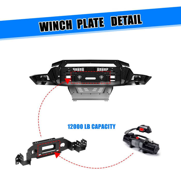 WOLFSTORM Front Bumper for 2022-2025 chevrolet silverado 1500