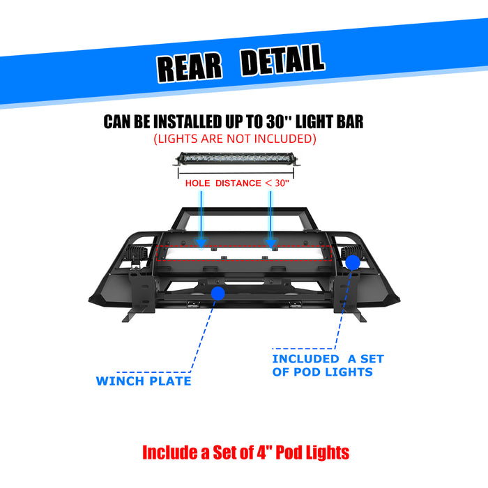 WOLFSTORM Front Bumper for 2022-2024 Nissan Frontier