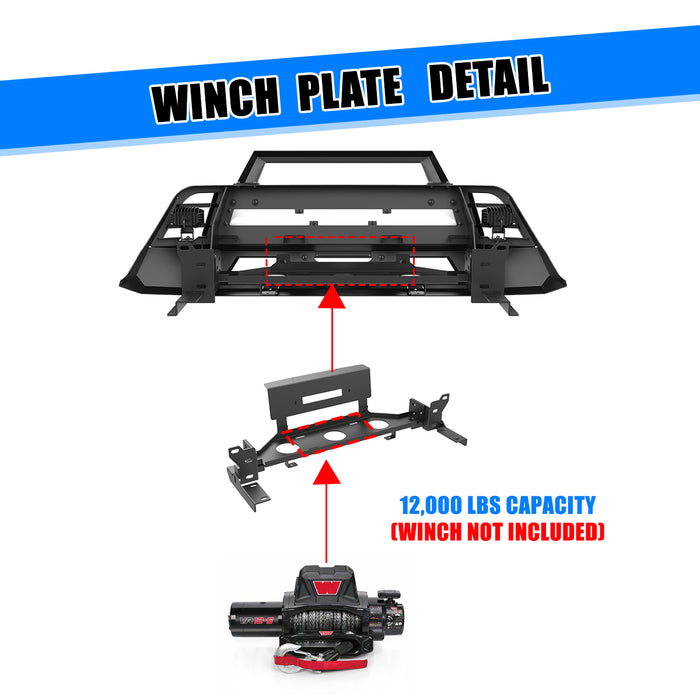 WOLFSTORM Front Bumper for 2022-2024 Nissan Frontier