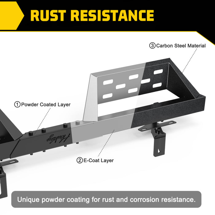 HAWKLEY estribos laterales para Wrangler JK JKU Unlimited 2007-2018, solo 4 puertas