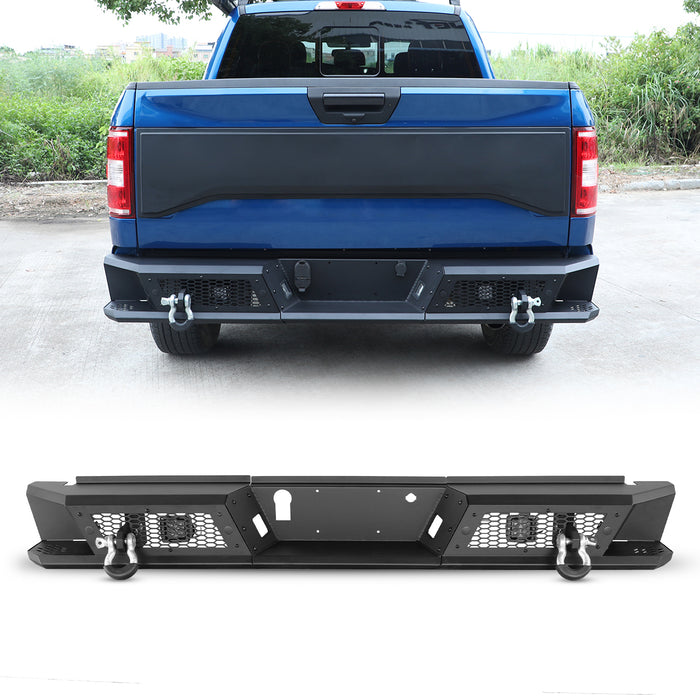 WOLFSTORM Rear Bumper For 2015-2020 Ford F-150 Pickup