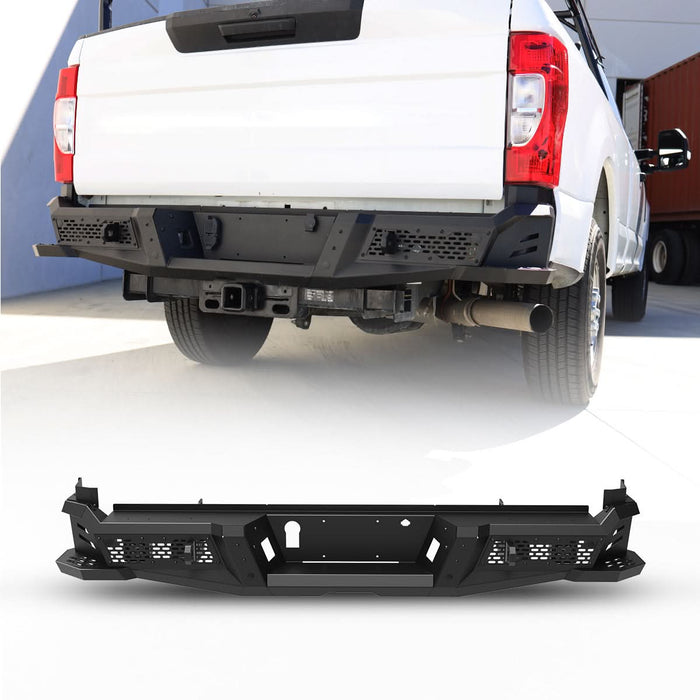 WOLFSTORM Rear Bumper for 2017-2025 Ford F250/F350, a set of 4 Inch LED Lights