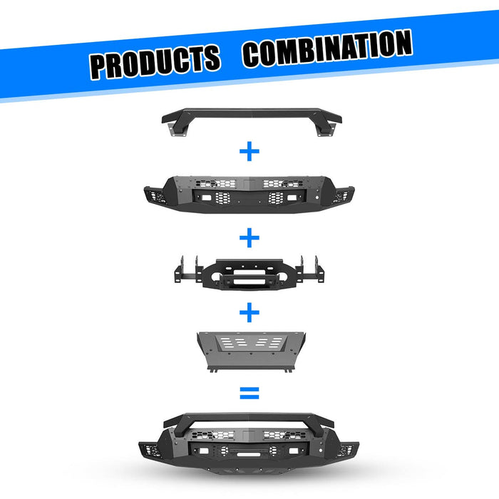 WOLFSTORM Front Bumper for 2022-2025 chevrolet silverado 1500