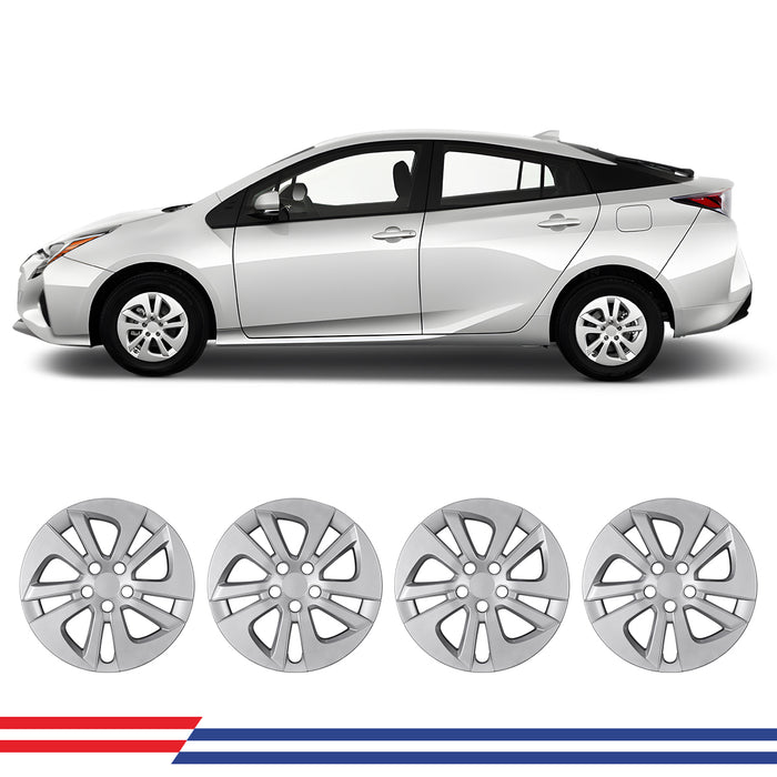 WOLFSTORM 15 Inch Hubcaps Wheel Cover Fit for 2016-2022 TOYOTA PRIUS/2017-2022 TOYOTA PRIUS PRIME/2020-2024 TOYOTA COROLLA HYBRID
