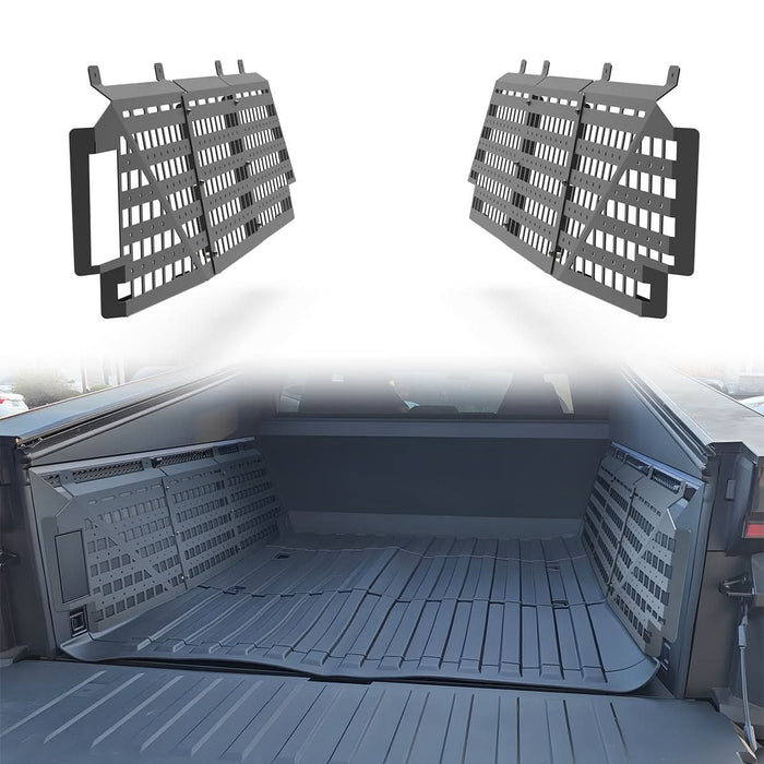 WOLFSTORM Truck Bed Molle Panels(2 PCS), Compatible with Tesla Cybertruck Accessories, Suitable for Tesla Cybertruck 2024 2025