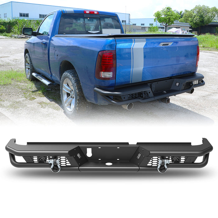 WOLFSTORM Rear Bumper for 2009-2018 Dodge Ram 1500 and 2019-2024 RAM 1500 Classic