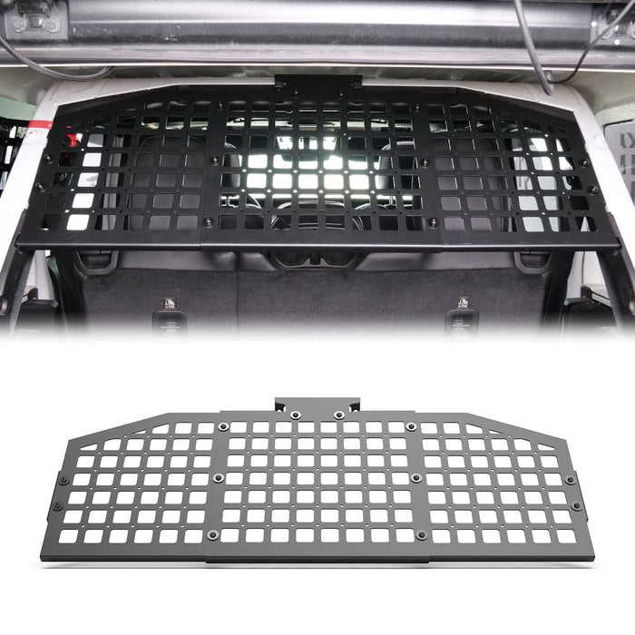 WOLFSTORM Rear Roll Bar Molle Panel for 2018-2025 Jeep Wrangler JL 4-Door