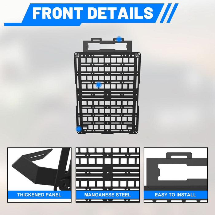 WOLFSTORM Seat Back Molle Panel for 2015-2025 Ford F-150/Raptor(lie-flat seats not included)