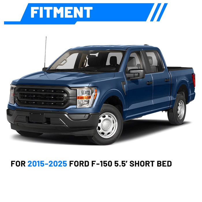 WOLFSTORM Tailgate Molle Panel for 2015-2025 Ford F-150 5.5 Short Bed