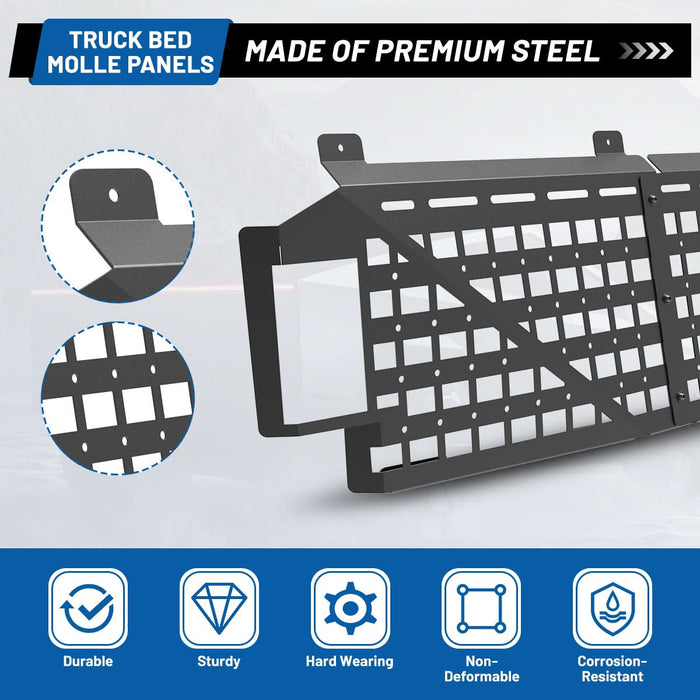 WOLFSTORM Truck Bed Molle Panels (2 PCS) – Fits 2024-2025 Tesla Cybertruck