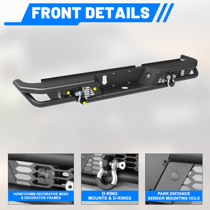 WOLFSTORM Rear Bumper for 2009-2018 Dodge Ram 1500 and 2019-2024 RAM 1500 Classic