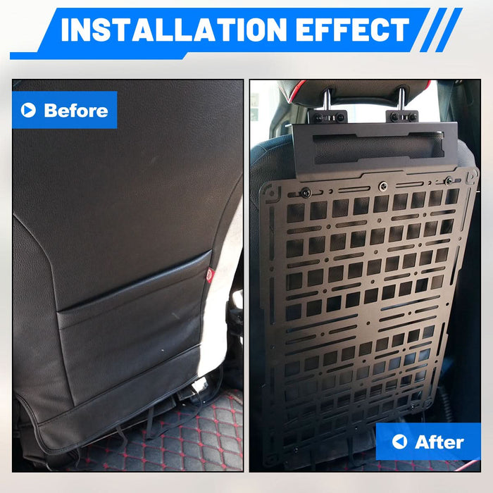 WOLFSTORM Seat Back Molle Panel for 2015-2025 Ford F-150/Raptor(lie-flat seats not included)