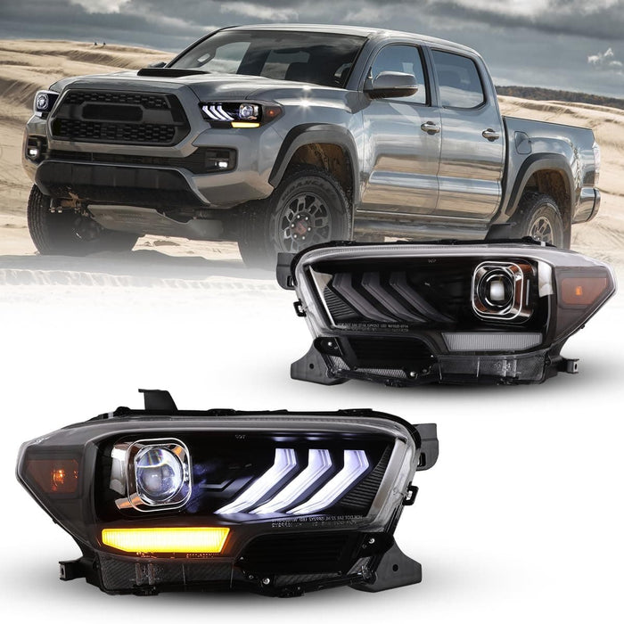 WOLFSTORM LED Headlights for 2016-2019 Toyota Tacoma and 2020-2023 Tacoma (SR, SR5, TRD Sport models only) - WOLFSTORM