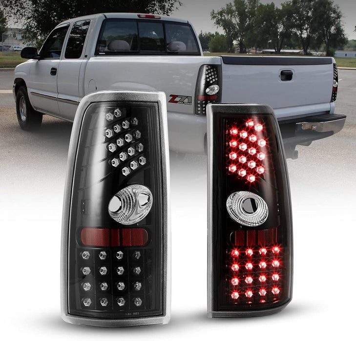 WOLFSTORM LED Tail Lights for 1999-2002 GMC Sierra 1500/1999-2006 Chevy Silverado 1500 - WOLFSTORM