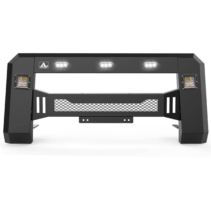 WOLFSTORM F150 Front Bumper with 2 x LED Lights & 3 x Position Lights Compatible with 2018-2020 Ford F-150 - WOLFSTORM