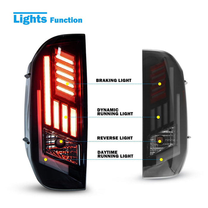 LED Tail Light for 2014-2021 Toyota Tundra Sequential Turn Signa Light - WOLFSTORM