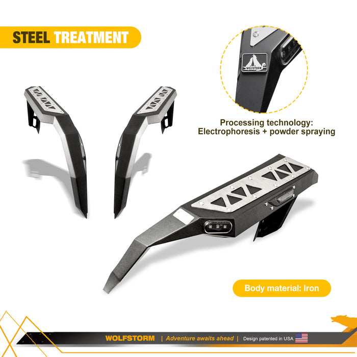 WOLFSTORM Fenders Flares for Jeep Wrangler JK 4 Doors/2 Doors