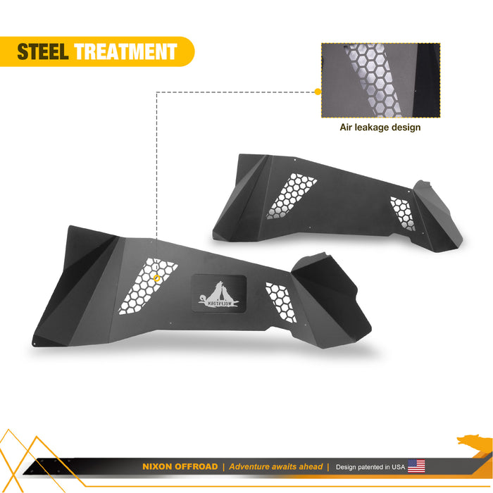 Inner Fender Liners Compatible with 2007-2017 Jeep Wrangler JK 2-Doors & 4-Doors