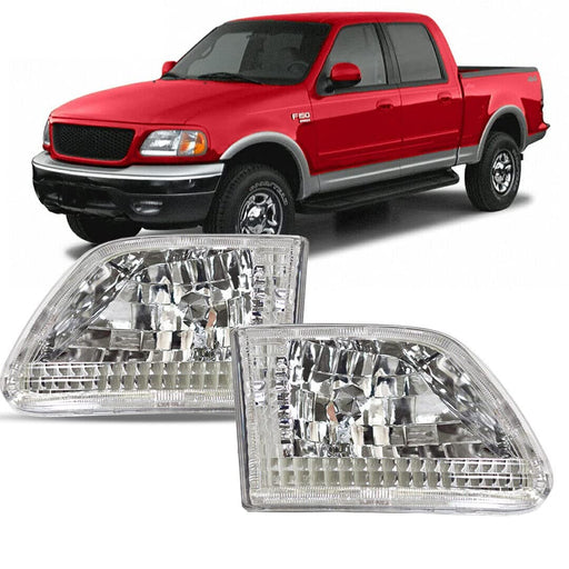 WOLFSTORM Headlight Assembly For Ford 1997-2002 Expedition, 1997-2003 F150, 2004 F150 Heritage, 1997-1999 F250 - WOLFSTORM 