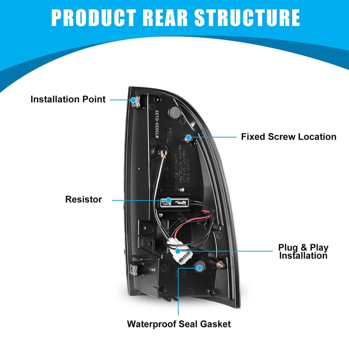 WOLFSTORM LED Tail Lights for 2005-2015 Toyota Tacoma - WOLFSTORM