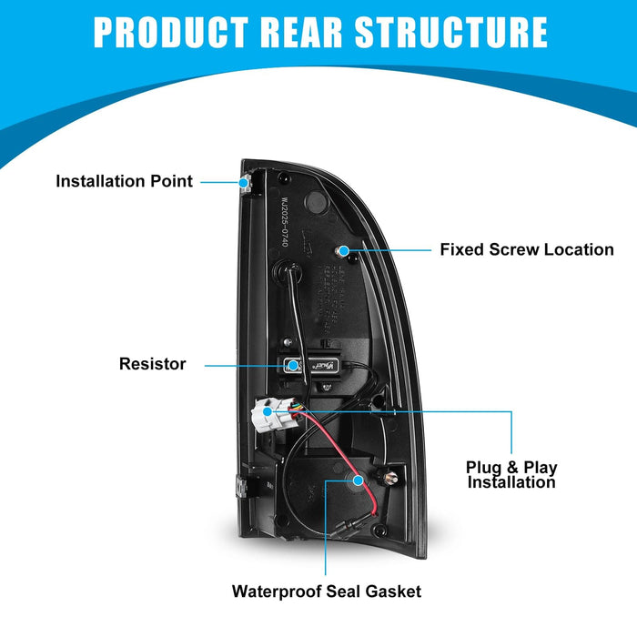 WOLFSTORM LED Tail Lights for 2005-2015 Toyota Tacoma - WOLFSTORM