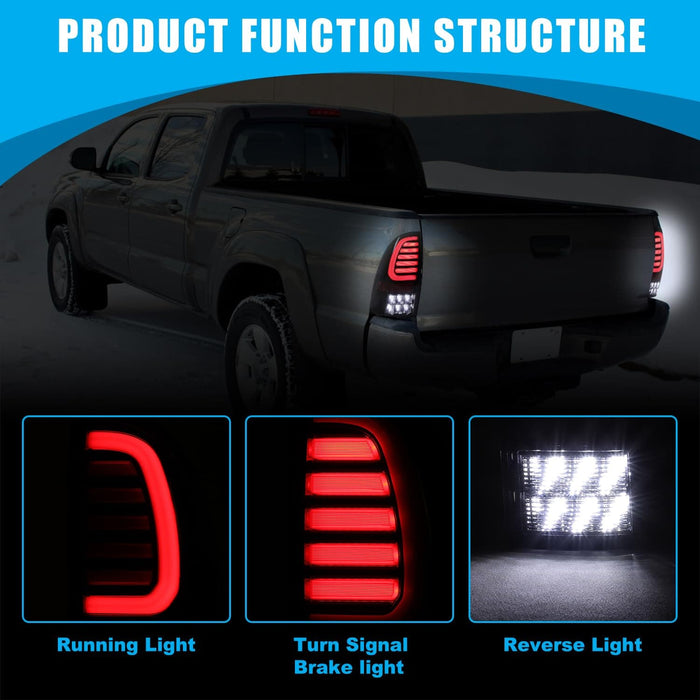 WOLFSTORM LED Tail Lights for 2005-2015 Toyota Tacoma - WOLFSTORM