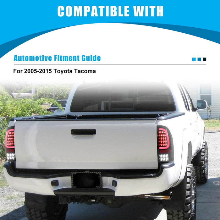 WOLFSTORM LED Tail Lights for 2005-2015 Toyota Tacoma - WOLFSTORM
