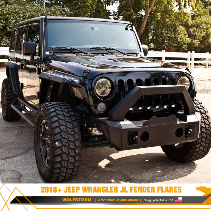 WOLFSTORM Fenders Flares for Jeep Wrangler JK 4 Doors/2 Doors