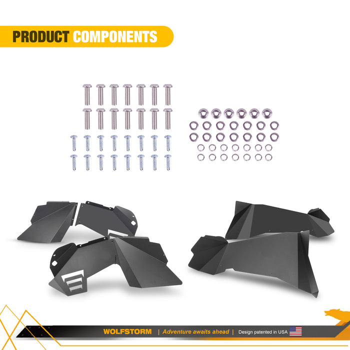 Revestimientos interiores de guardabarros para Jeep Wrangler JK/JKU 2007-2018