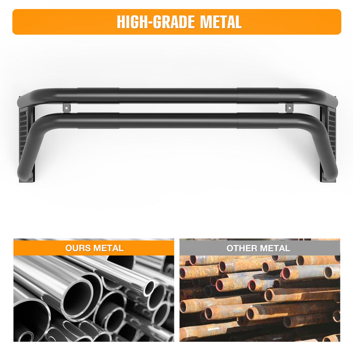 Universal Truck Roll Bar for Full-Size Pickup Trucks, Silverado, Ram, Sierra, F150, and Tundra
