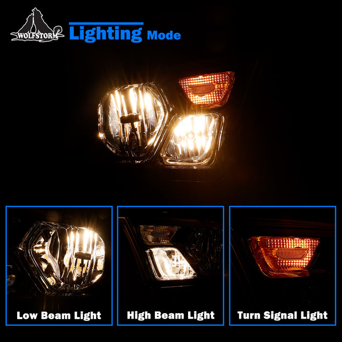 Conjunto de faros halógenos WOLFSTORM para Dodge Ram 1500 2019-2022