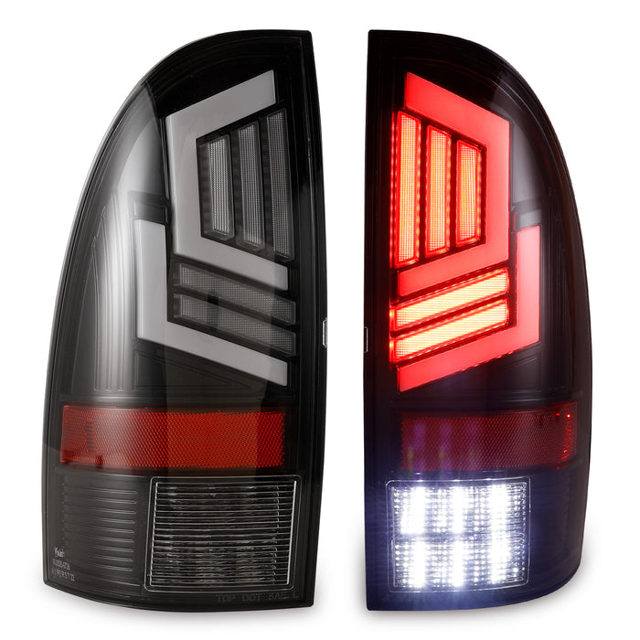 WOLFSTORM Luz trasera LED para Toyota Tacoma 2005-2015, luz de señal de giro secuencial y DRL