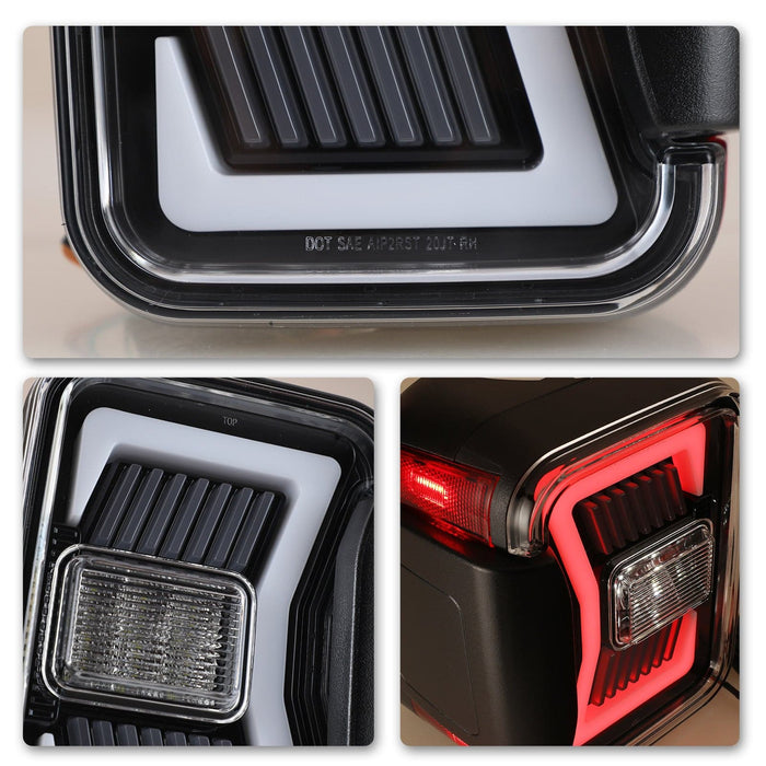 LED Sequential Tail Lights for 2019 2020 2021 2022 2023 Jeep Gladiator JT - WOLFSTORM