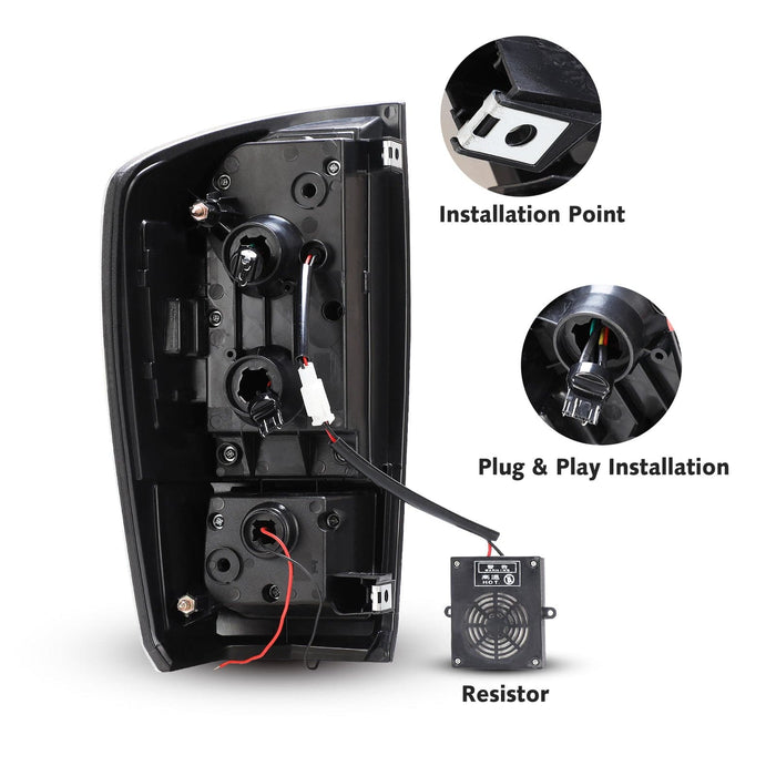 WOLFSTORM LED Tail Light Assembly for 2016-2022 Toyota Tacoma, Tail Lights with Sequential Turn Signal Design - WOLFSTORM