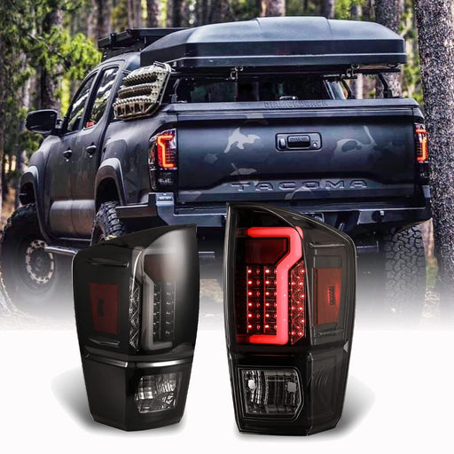 WOLFSTORM LED Tail Light Assembly for 2016-2022 Toyota Tacoma with New LED Light Design - WOLFSTORM