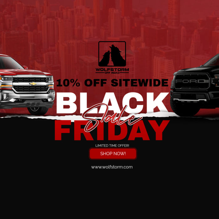 🌪Wolfstorm Black Friday 2025: 10% Off All Truck Accessories With Code “Black Friday” (Nov 27 – Dec 11)❄️