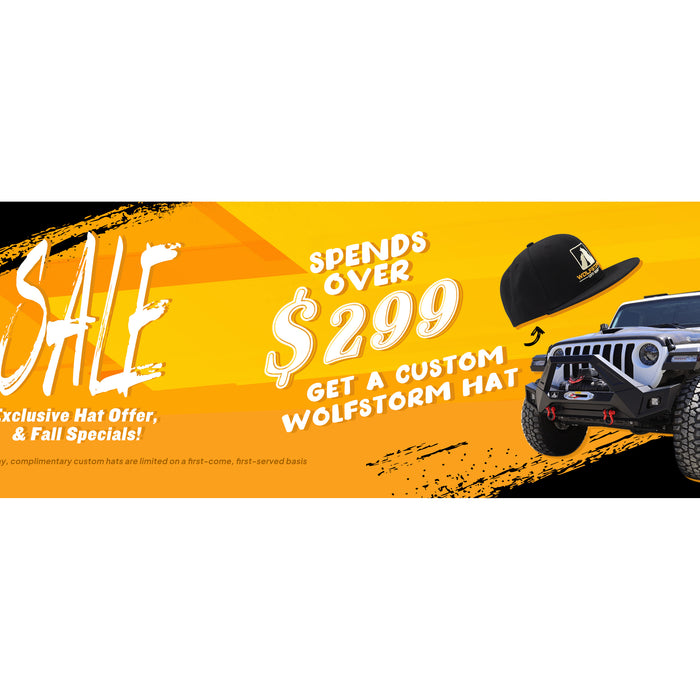 WOLFSTORM Social Media Giveaway Program Winners, Exclusive Hat Offer, & Fall Specials!