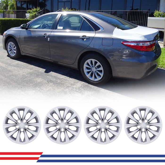 WOLFSTORM 16 Inch Hubcaps Wheel Cover Fit for 2015-2017 TOYOTA CAMRY & 2015-2017 TOYOTA CAMRY HYBRID
