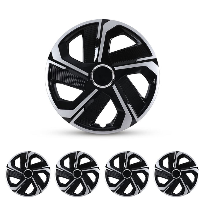 WOLFSTORM 4-Pack 16 Inch Universal Hubcaps for Steel Wheel Rims Cover