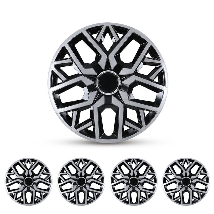 WOLFSTORM 4-Pack 17 Inch Universal Hubcaps for Steel Wheel Rims Cover